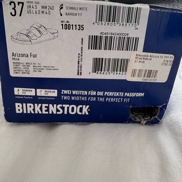 Birkenstock Arizona Fur Sandals - Picture 2 of 4